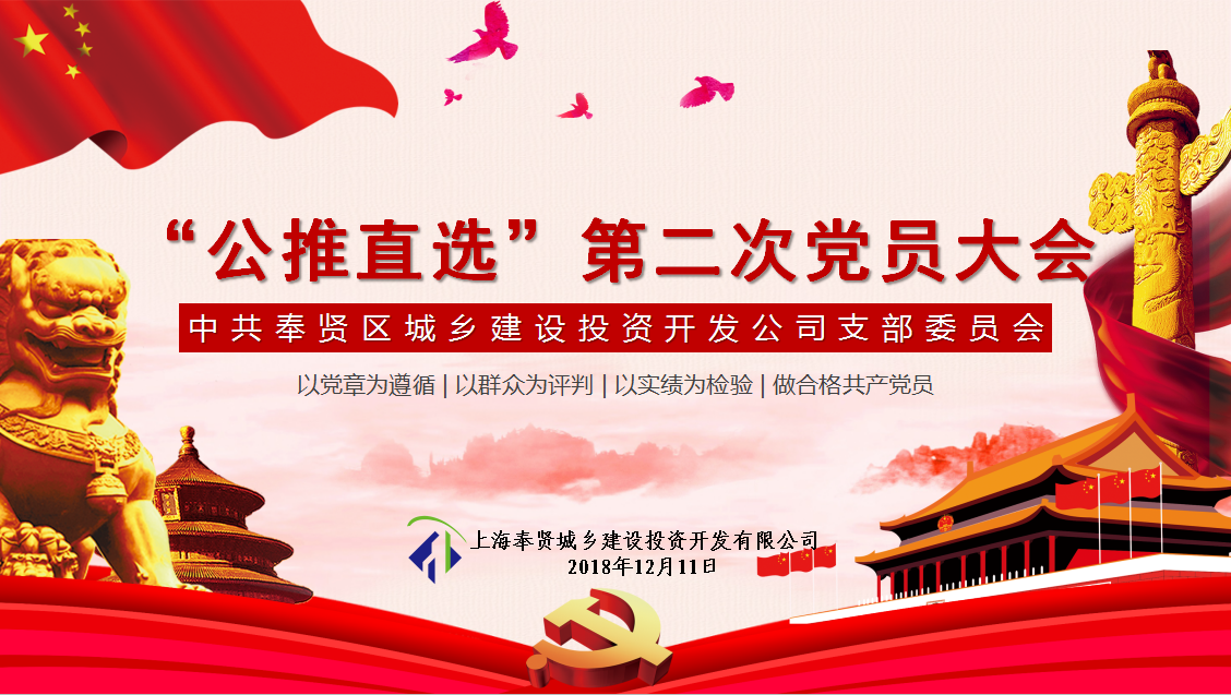 城投公司“共推直选”第二次党员大会顺利召开